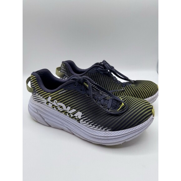 Hoka One Men’s Rincon 2 Road Running Shoes Odyssey Gray White Yellow Size 9 READ - Picture 1 of 16